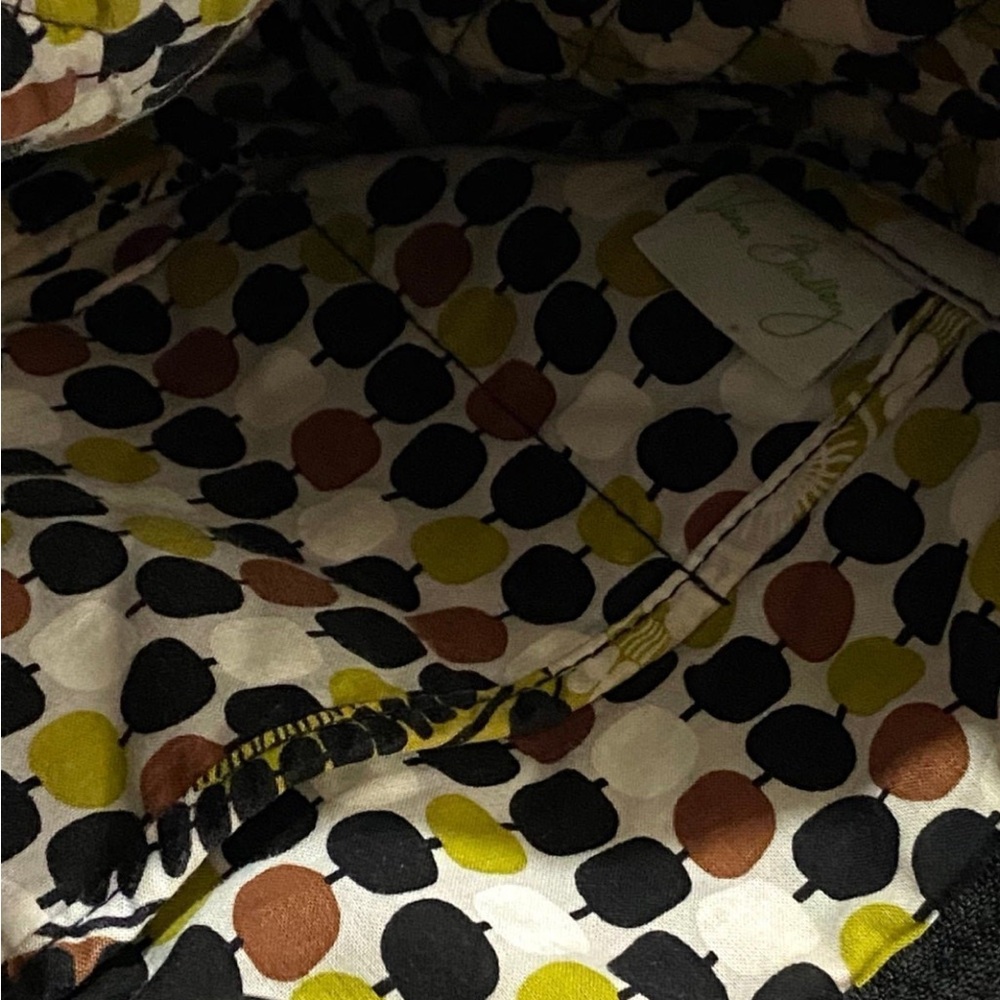 Vera Bradley Crossbody Bag Brown Green Black Quilted Boho Y2K Festival Granola - Picture 7 of 11